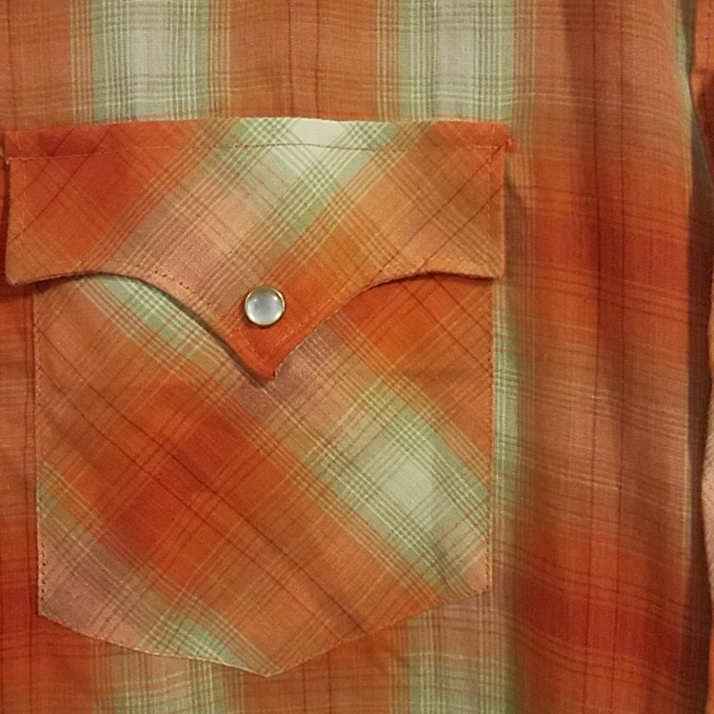 VINTAGE Rockabilly Western dress shirt sz XL VINTAGE =LANDMAN, YELLOWSTONE STYLE - Picture 3 of 5